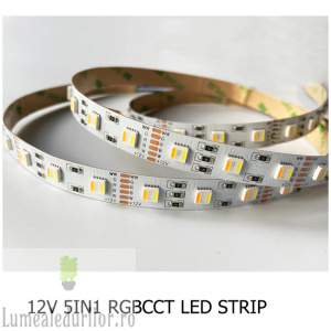 BANDA LED RGBWW 60 BUC-M INTERIOR 12V 20W