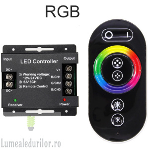 CONTROLER RGB CU TELECOMANDA RF