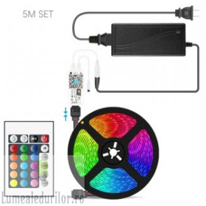 KIT BANDA LED RGB 5M WIFI SMART