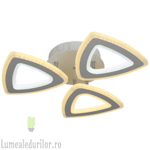 Lustra LED dimabila cu telecomanda 3 functii 80W