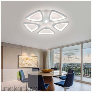 Lustra LED dimabila cu telecomanda 3 functii 100W
