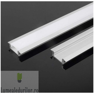 Profil led incastrat 2m plat