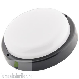 Lampa LED IP54 Max rotunda 12W neagra