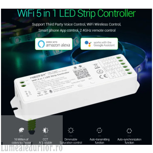 Controler banda LED RGB CCT WiFi TUYA 15A