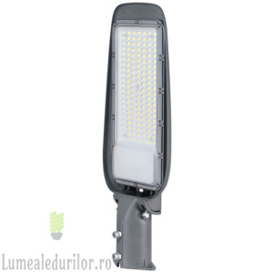 Lampa Stradala Gri Cu Led IP65100W 12000lm 6500K Brate Reglabile