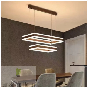 Lustra LED cu Telecomanda wifi 2.4G cu lumina/rece/calda/neutra intensitate reglabila