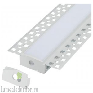 Profil LED 2m incastrat sub tencuiala XL