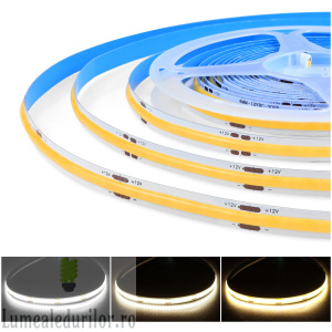 Banda LED COB 12V 320 led-m interior 10W