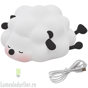 Veioza LED silicon cu acumulator portabila touch on off USB antisoc