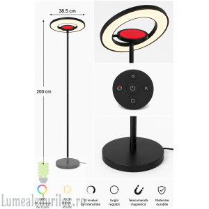 LAMPADAR RGB CCT telecomanda 48W 360 grade 4320 lm
